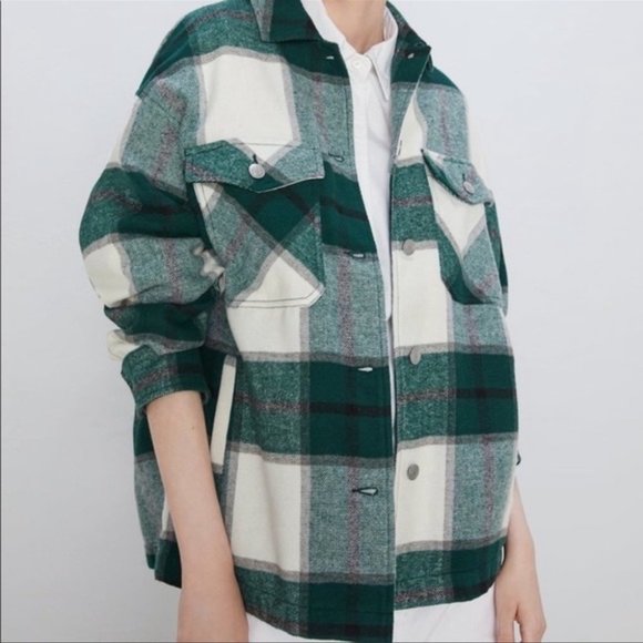Zara Plaid Shacket - Picture 8 of 15